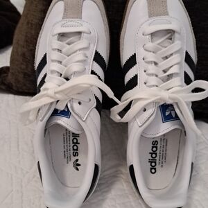 adidas White and Black Athletic Shoes
